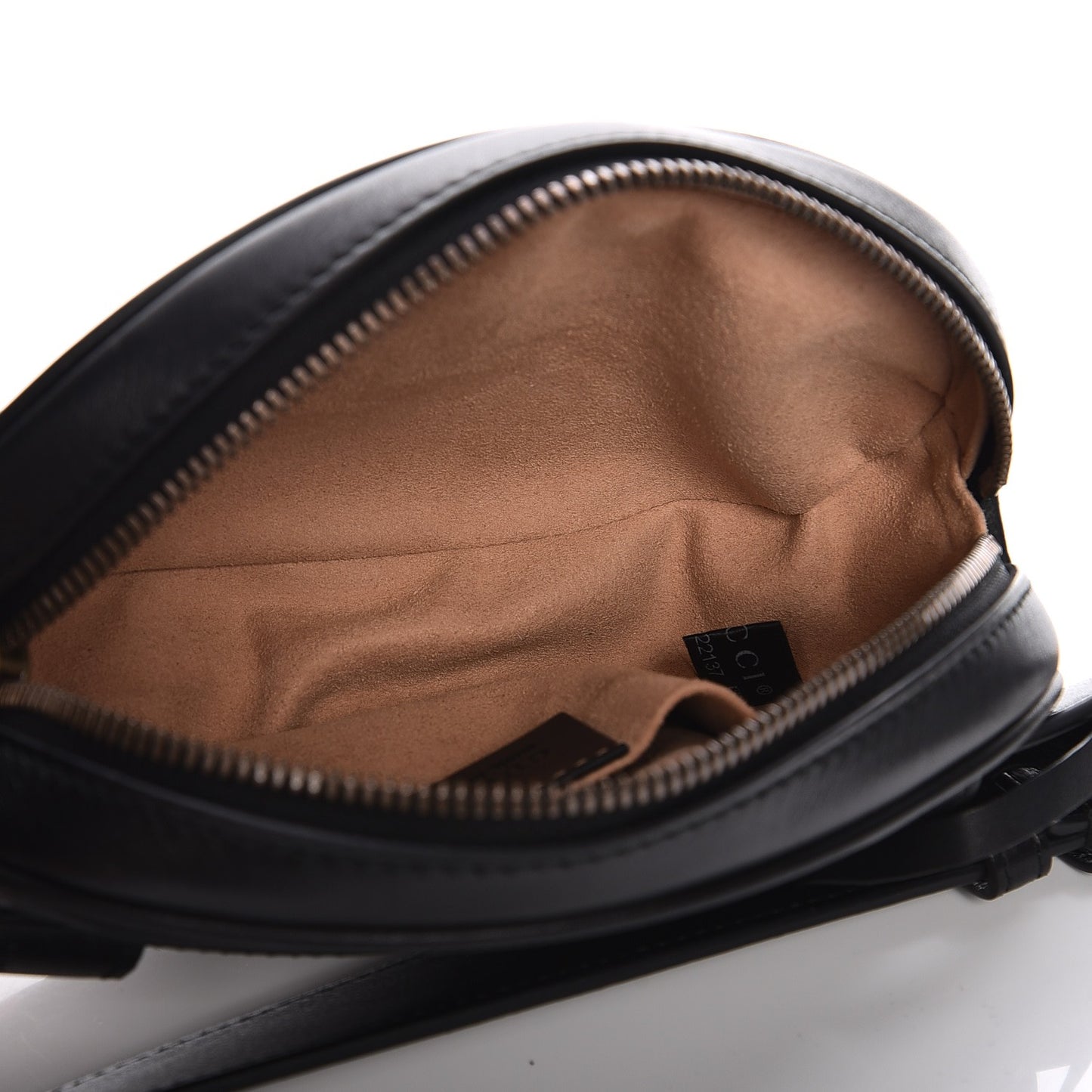 Calfskin Matelasse GG Marmont Belt Bag 75 30 Black