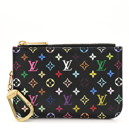 Louis Vuitton Monogram Multicolor Key Pouch Black Grenade 1 of 5