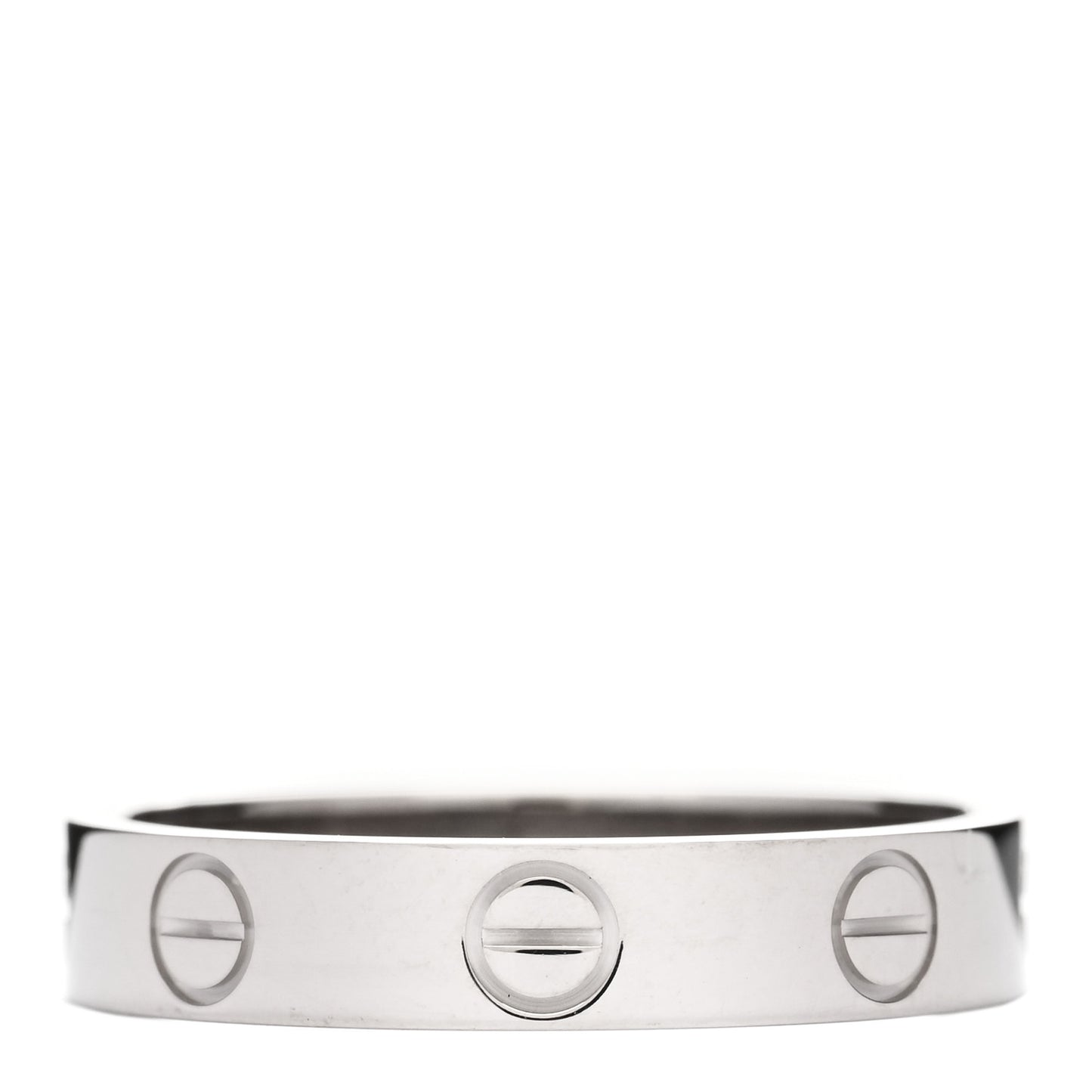 18K White Gold 3.5mm LOVE Wedding Band Ring 51 5.75