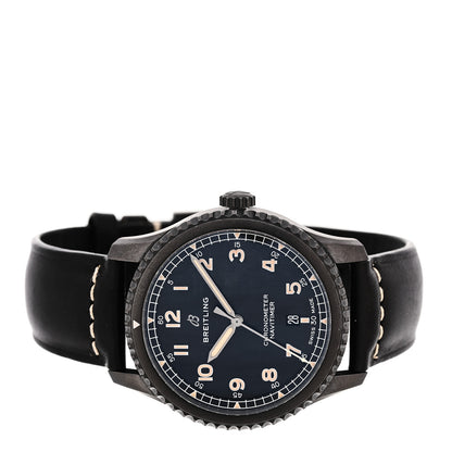 Breitling PVD Stainless Steel Calfskin 41mm Navitimer 8 Automatic Watch Black M17314 2 of 5