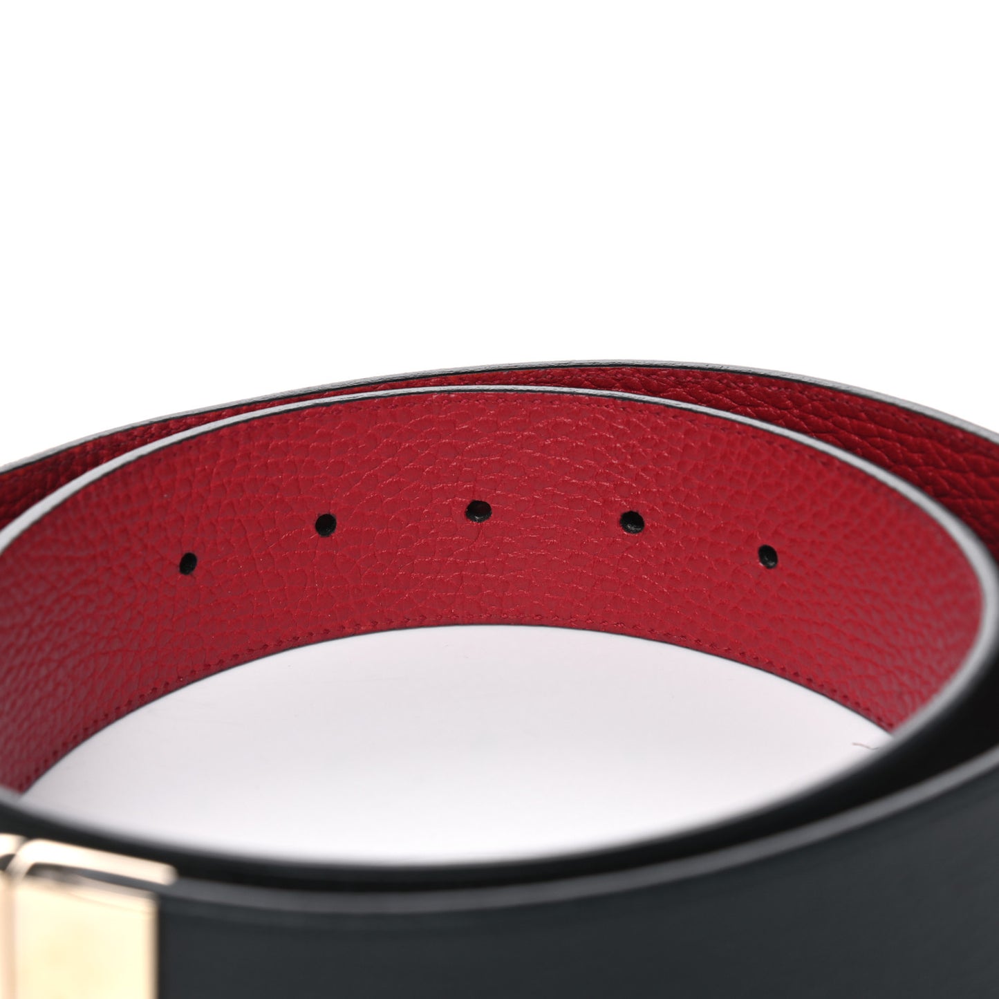 Calfskin 1973 Reversible Belt 85 34 Black Red