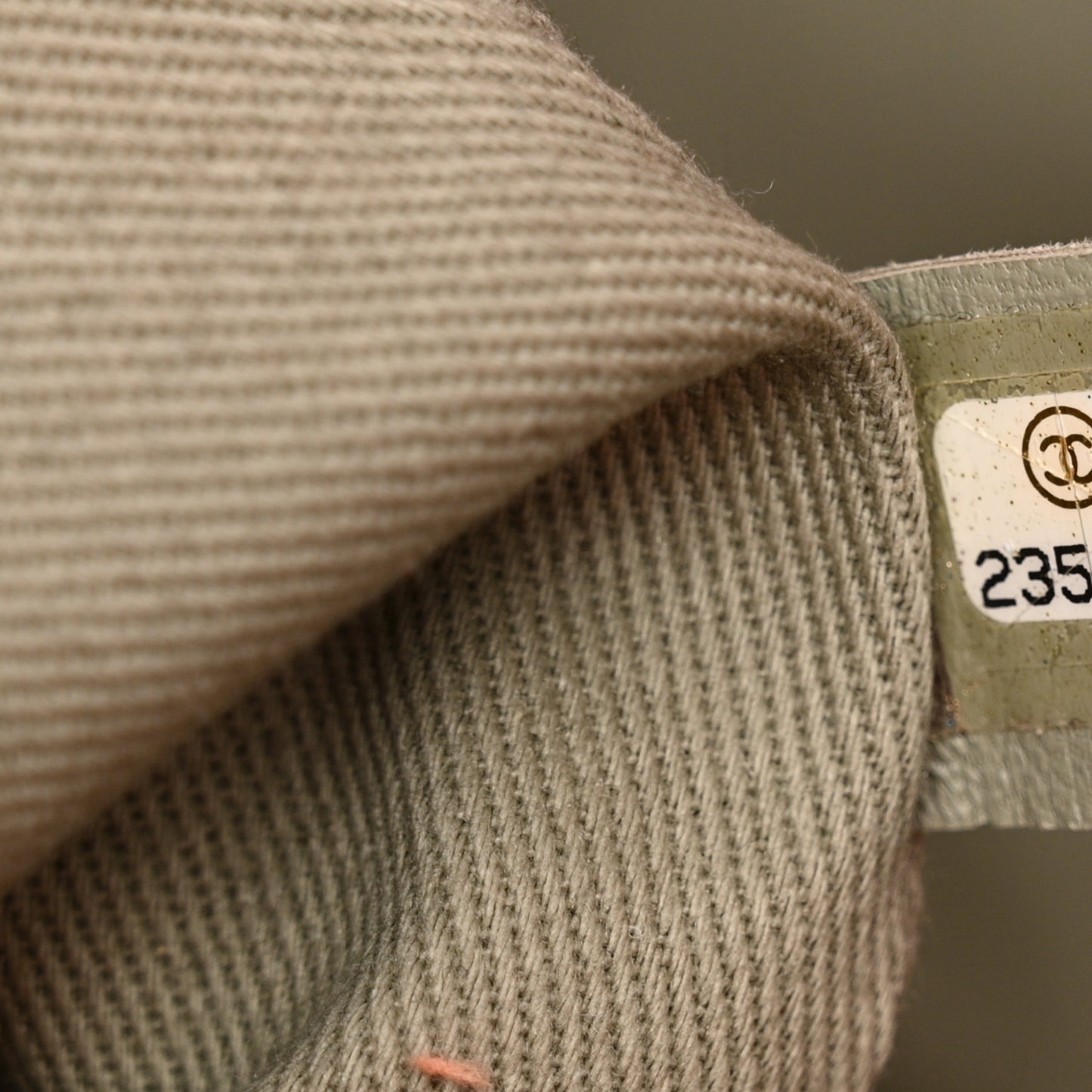 Canvas Chevron Cuba Patchwork Shopper Tote Orange