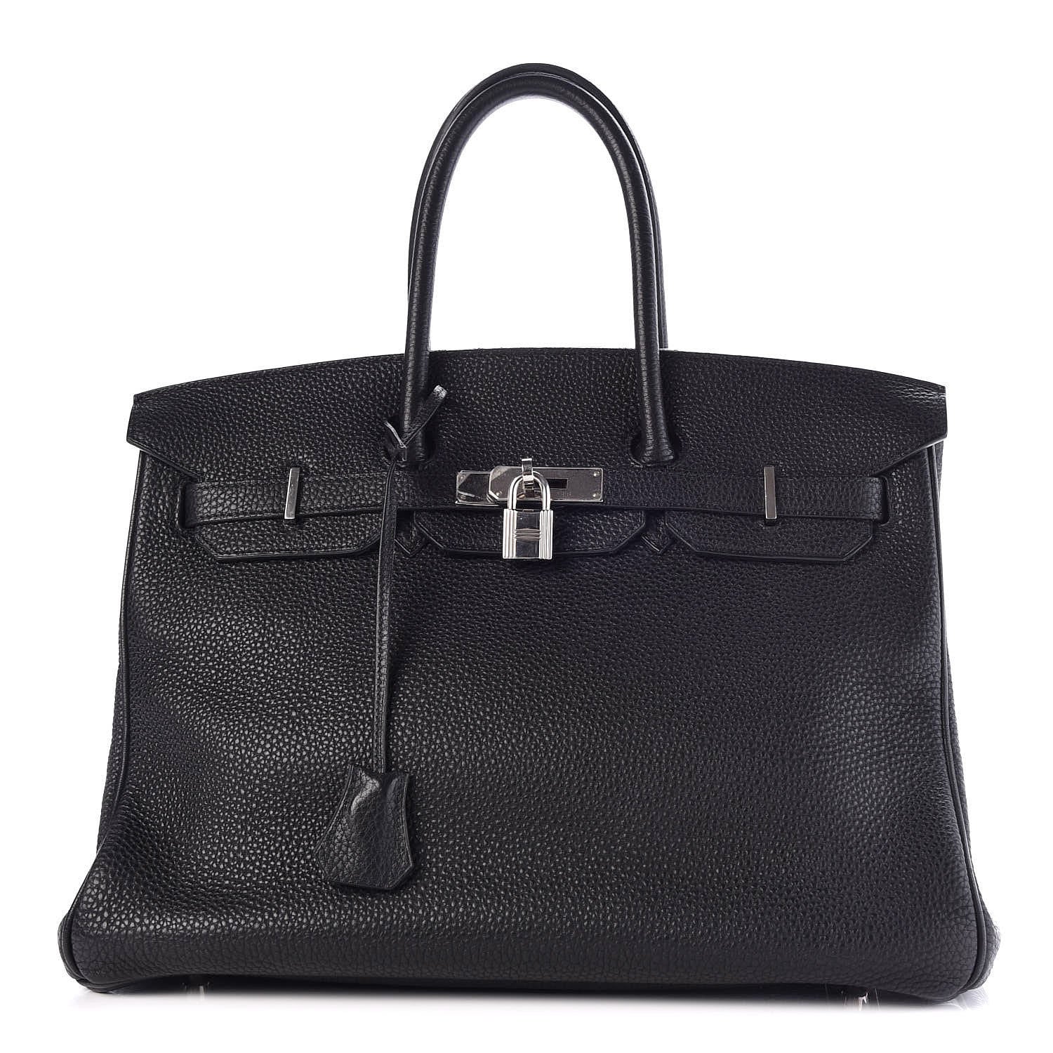 Hermes Taurillon Clemence Birkin 35 Black 1 of 39