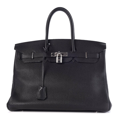 Hermes Taurillon Clemence Birkin 35 Black 1 of 39