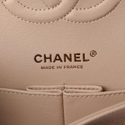 Chanel Caviar Quilted Medium Double Flap Beige Clair 5 of 8