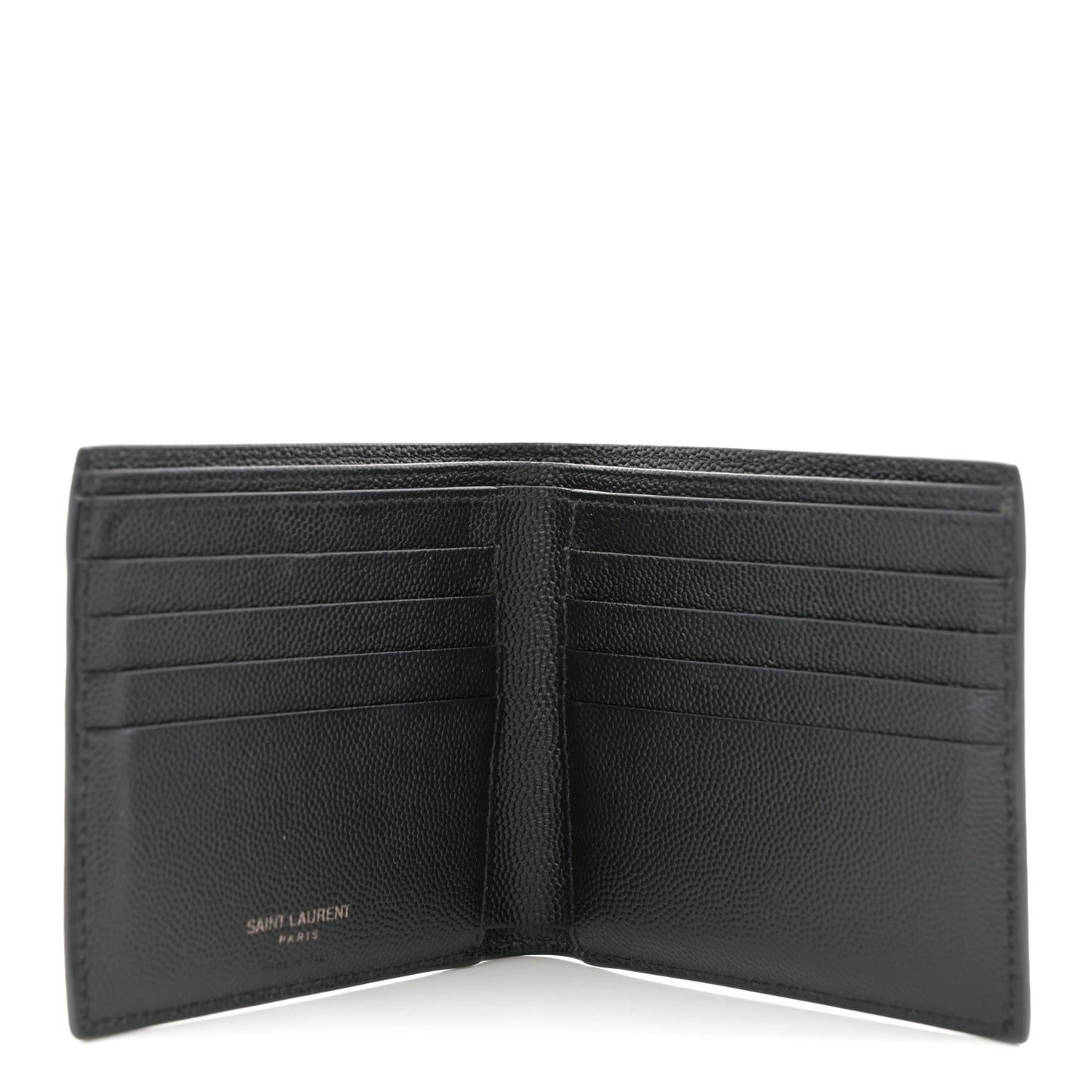 Grain De Poudre Monogram Monochrome Bifold Wallet Black