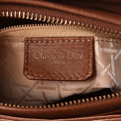 Christian Dior Lambskin Cannage Medium Lady Dior Tan 7 of 11