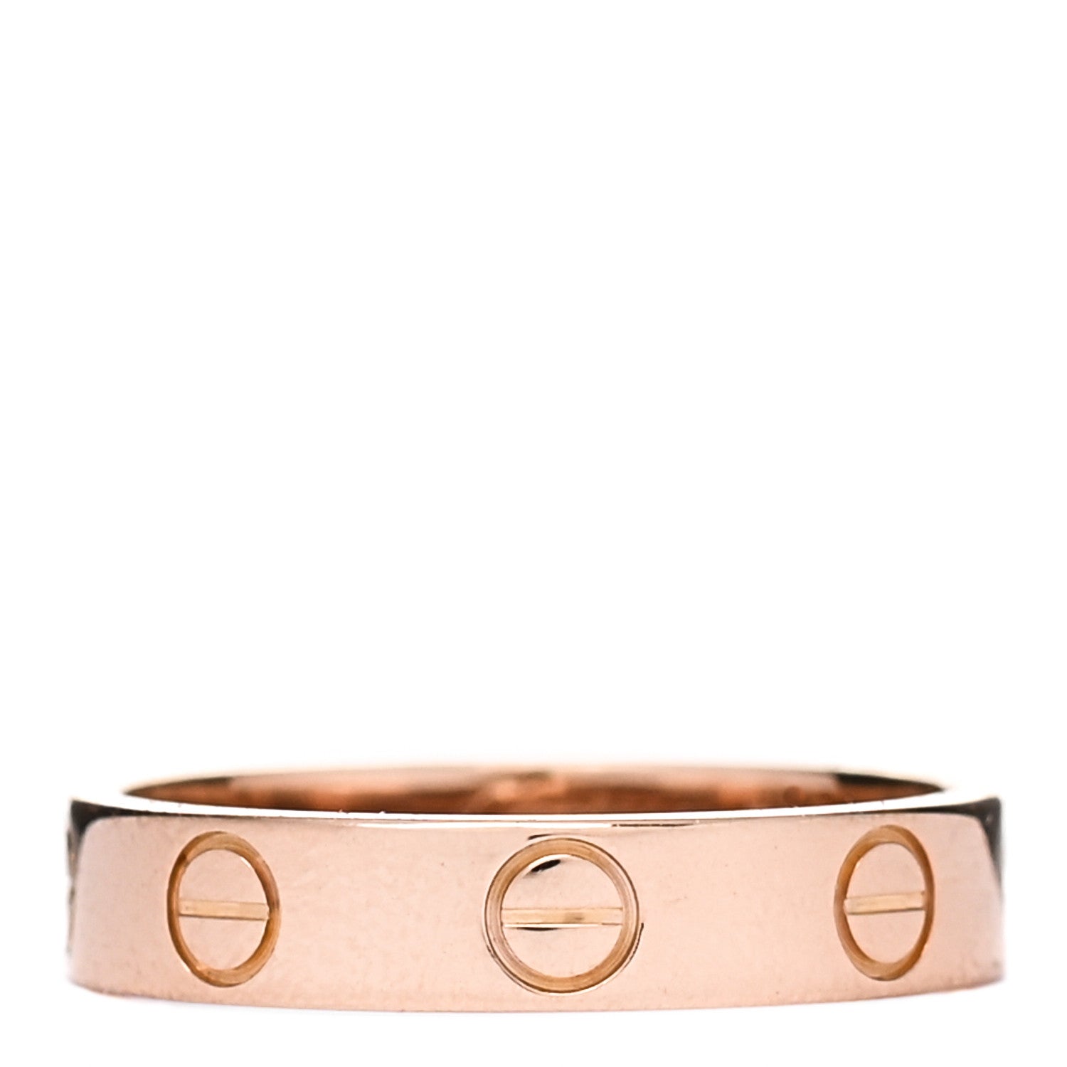 Cartier 18K Pink Gold 3.5mm LOVE Wedding Band Ring 48 4.5 1 of 4