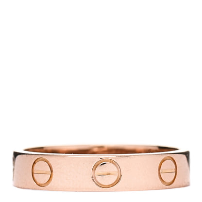 Cartier 18K Pink Gold 3.5mm LOVE Wedding Band Ring 48 4.5 1 of 4