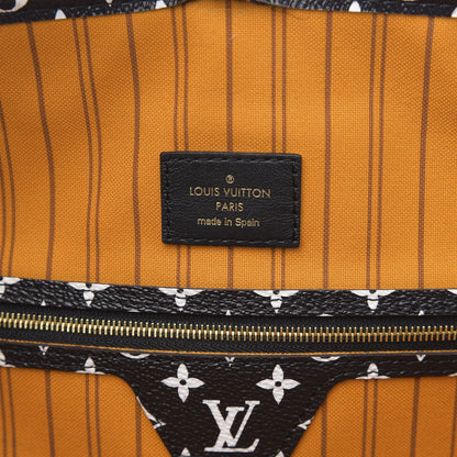 Louis Vuitton Monogram Giant Jungle Neverfull MM Black 6 of 9