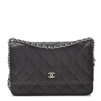 Chanel Caviar Quilted Wallet On Chain WOC Black 1 of 12