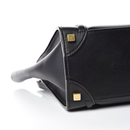 Celine Smooth Calfskin Micro Luggage Black 5 of 10