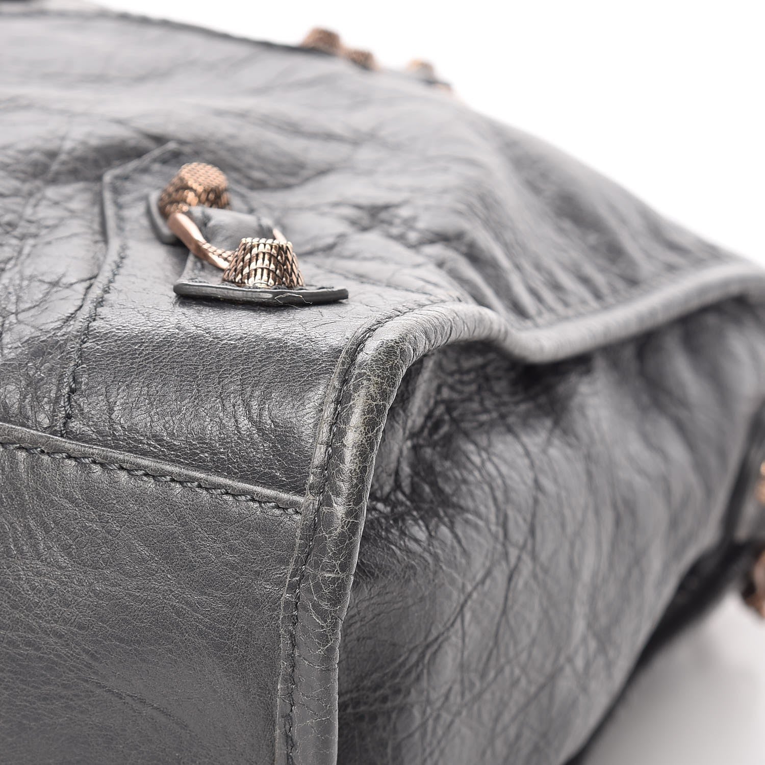 Balenciaga Agneau Giant 12 Rose Gold Hardware City Gris Tarmac 10 of 13