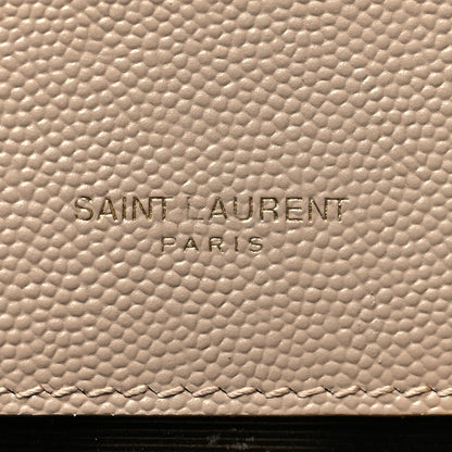 Saint Laurent Grain De Poudre Small Monogram Kate Satchel Dark Beige 8 of 16