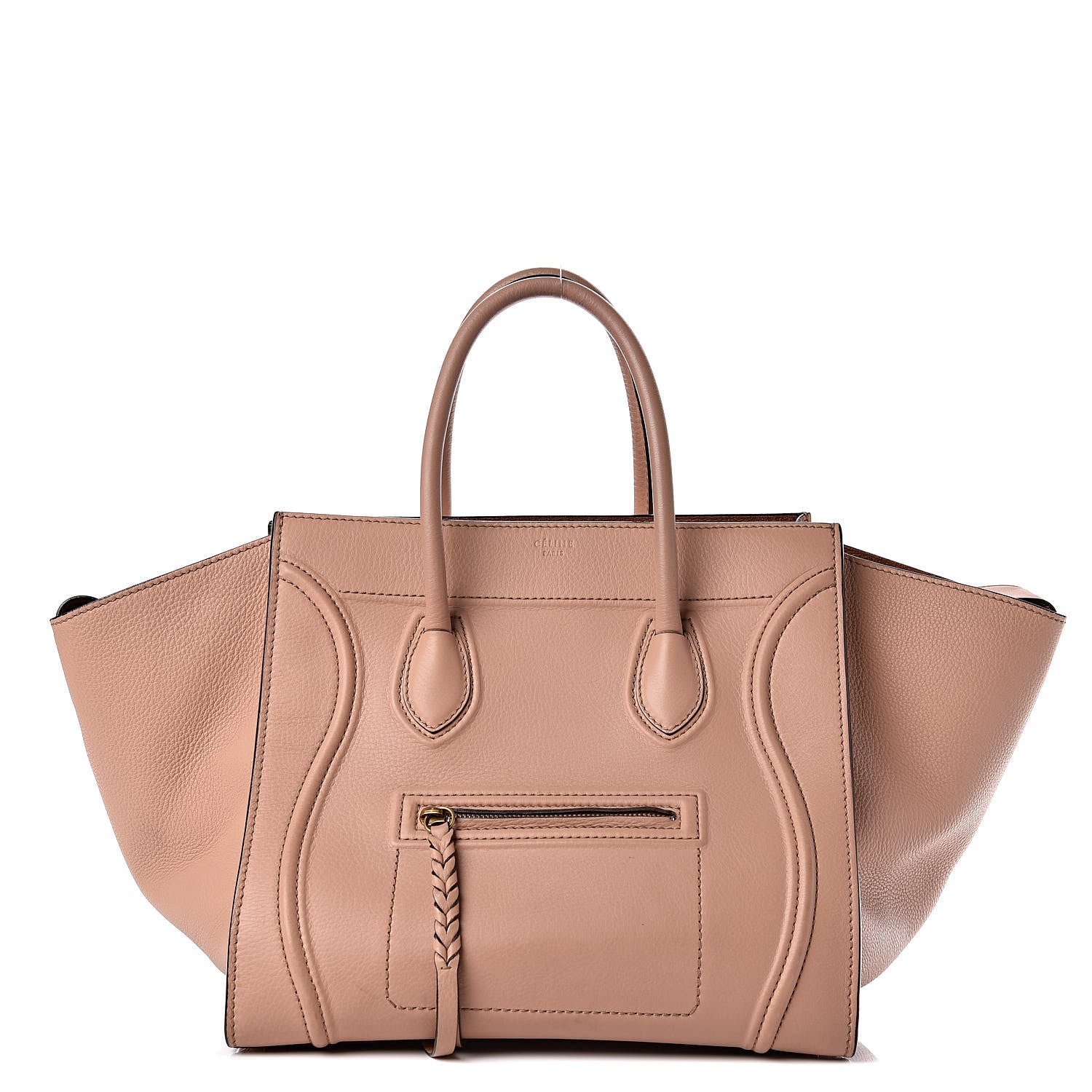 Celine Supple Calfskin Medium Phantom Luggage Flesh 1 of 17