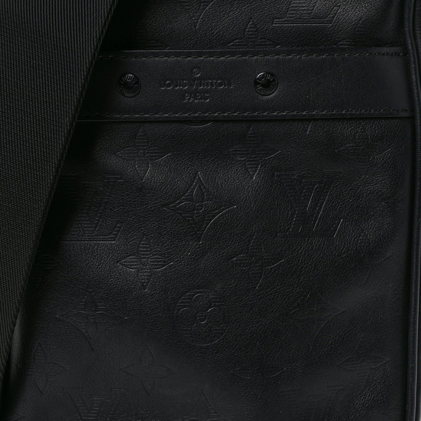 Calfskin Monogram Shadow Danube PM Black