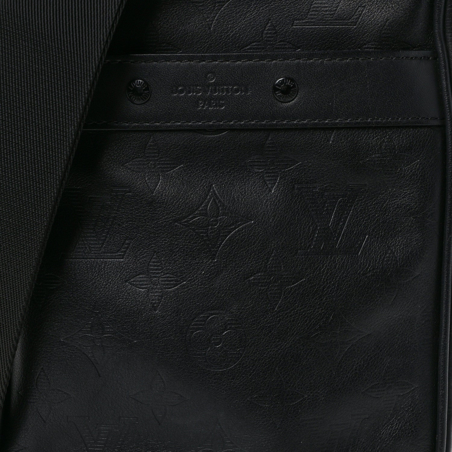 Louis Vuitton Calfskin Monogram Shadow Danube PM Black 7 of 12