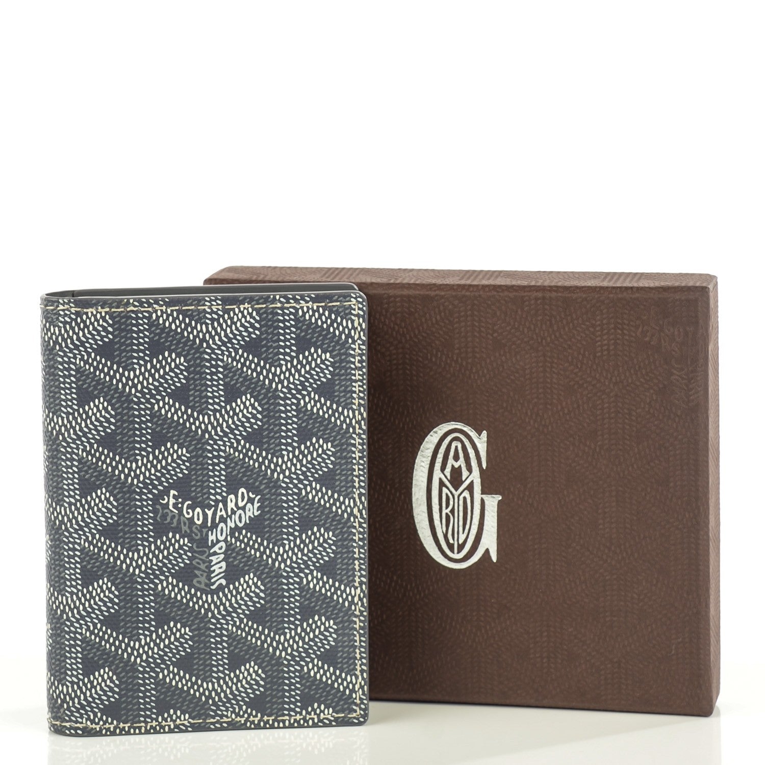 Goyard Goyardine Saint Marc Folding Card Case Grey 5 of 8