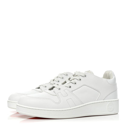 Hermes Epsom Calfskin Womens Free Sneakers 38.5 White 3 of 9