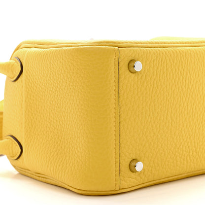Hermes Taurillon Clemence Mini Lindy 20 Sun 9 of 11