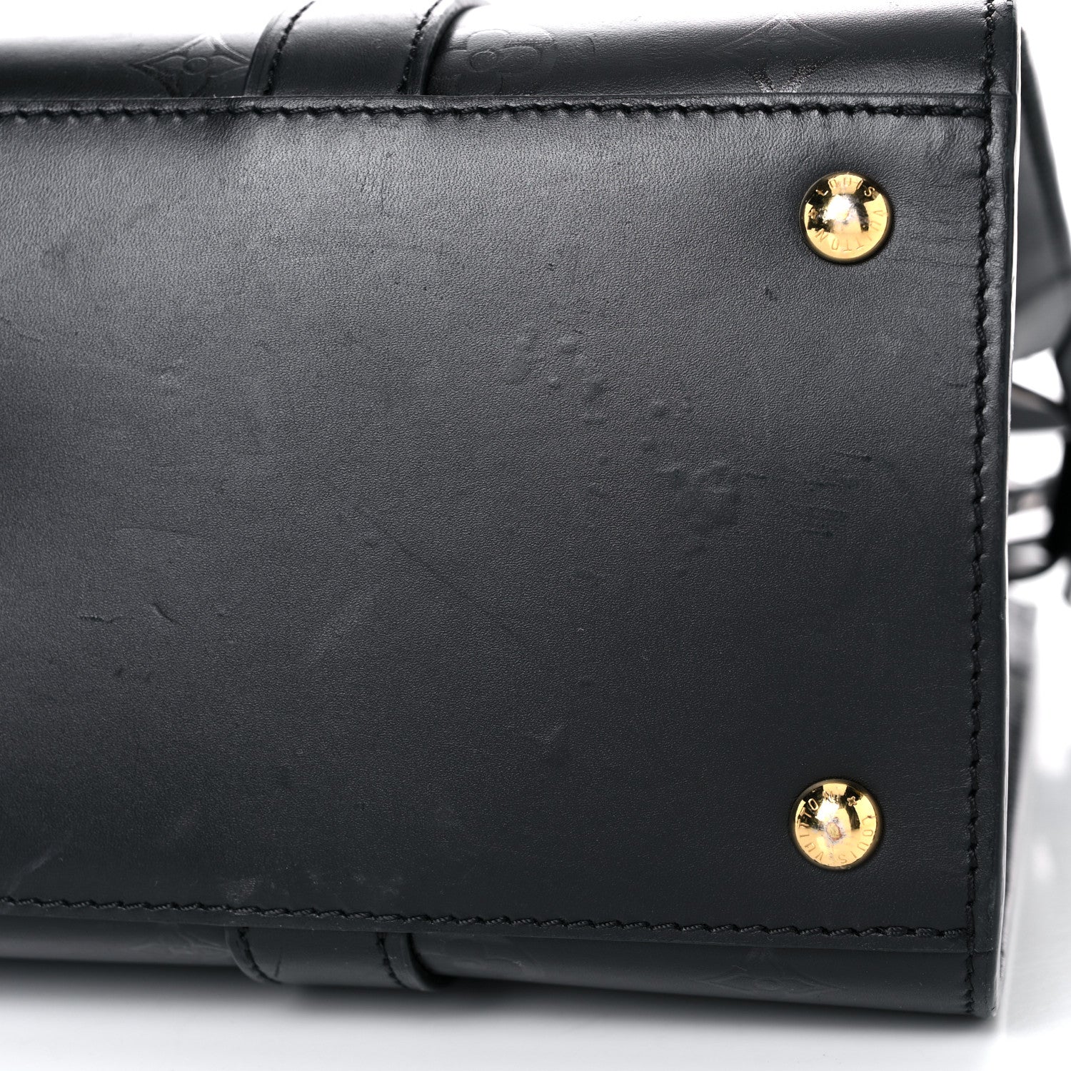 Louis Vuitton Monogram Cuir Plume Very Tote MM Black 32 of 55