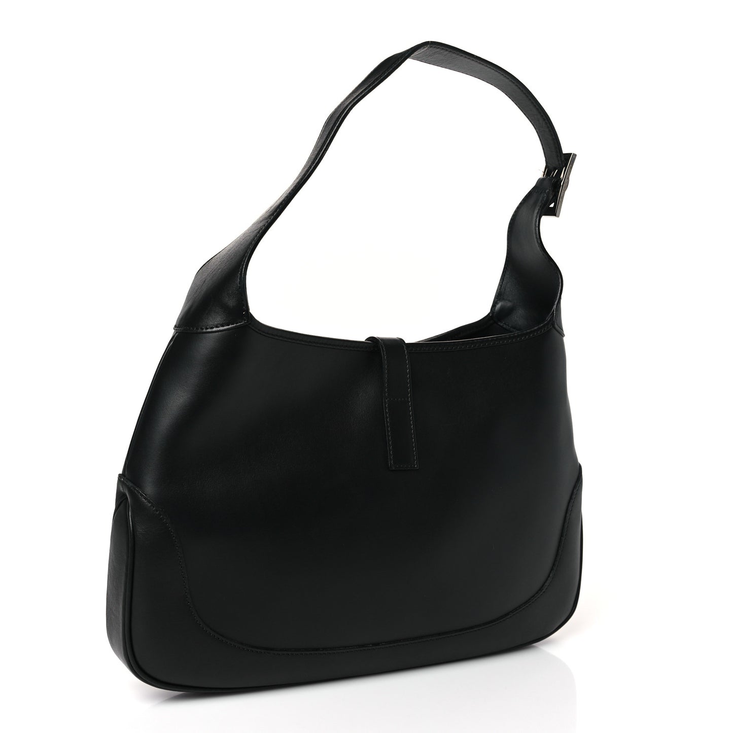 Calfskin Small Jackie O Hobo Black