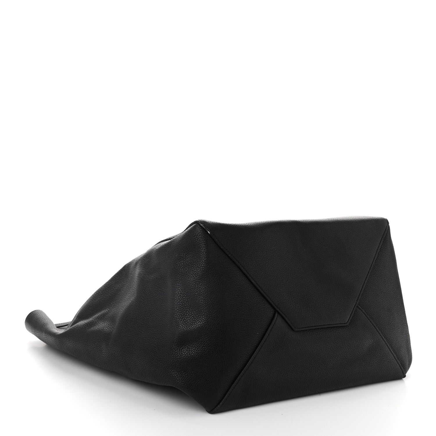 Celine Soft Grained Calfskin Medium Belt Cabas Phantom Black 3 of 12
