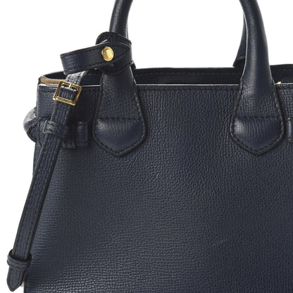 Burberry Grainy Calfskin House Check Baby Banner Tote Ink Blue 9 of 9