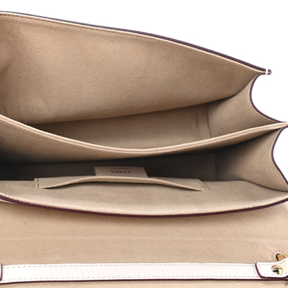 Fendi Vitello Liberty Scalloped Studded Kan I Shoulder Bag Camelia 4 of 4