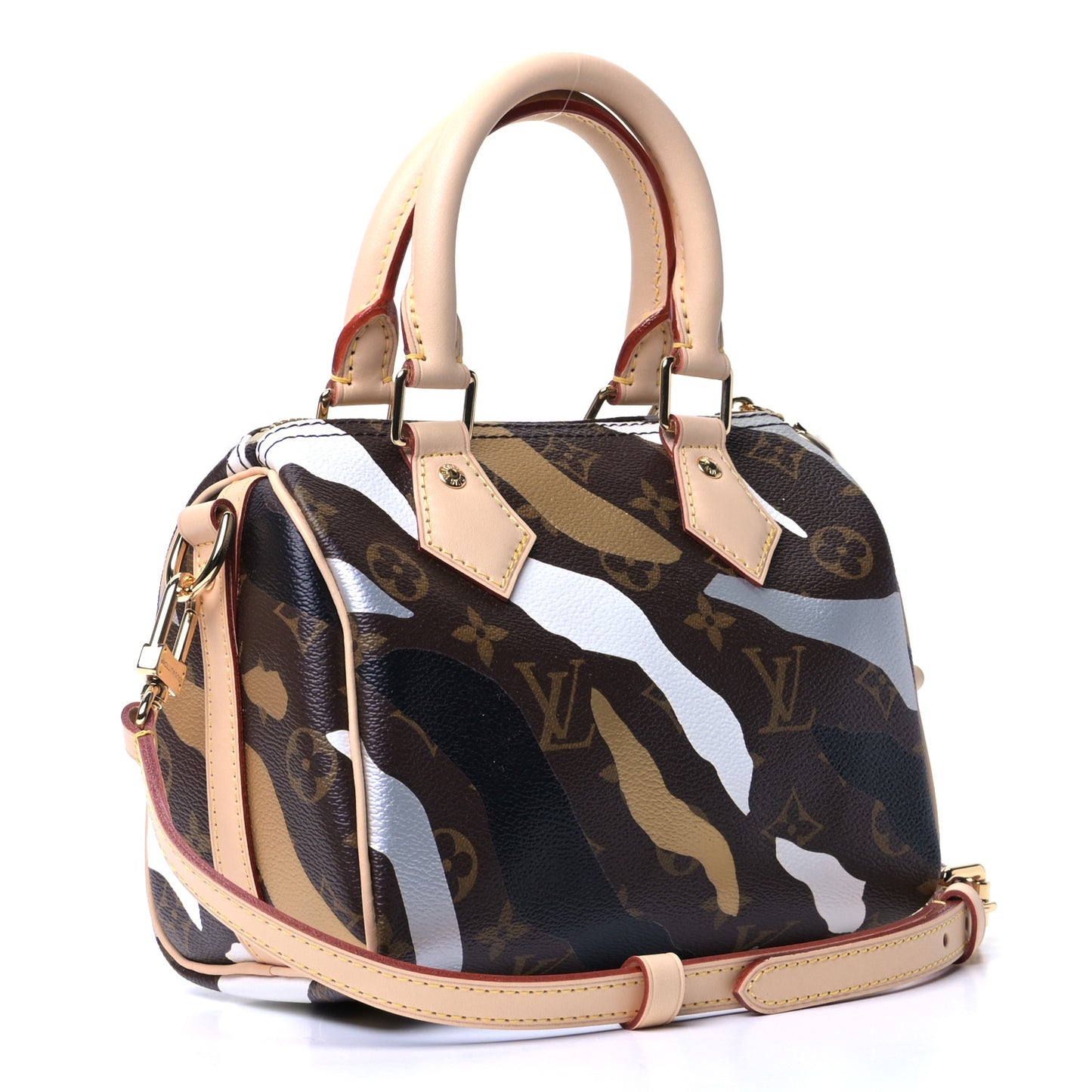 X LOL Monogram Speedy BB Gold Silver