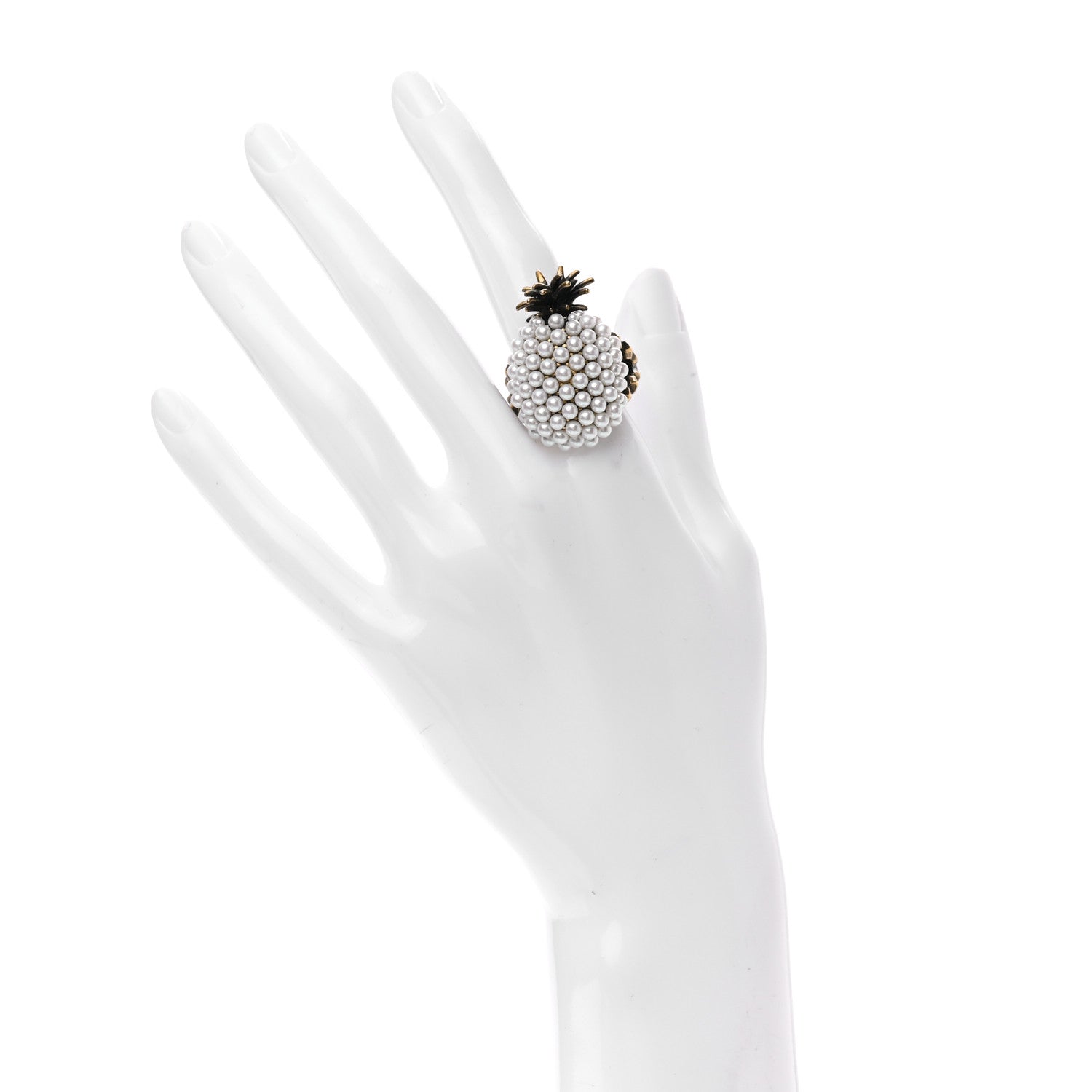 Gucci Pearl Pineapple Ring L Cream 2 of 5