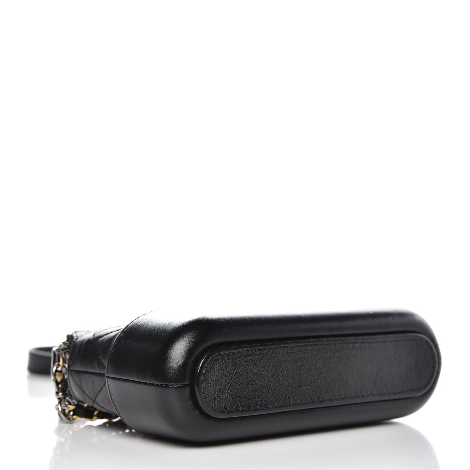 Chanel Aged Calfskin Quilted Small Gabrielle Clutch With Chain Black 3 of 12