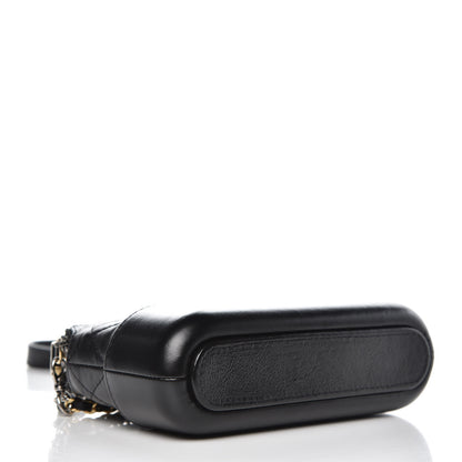 Chanel Aged Calfskin Quilted Small Gabrielle Clutch With Chain Black 3 of 12