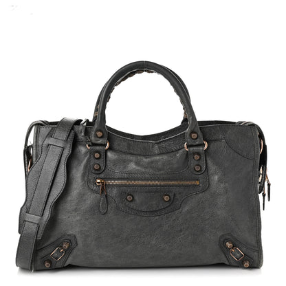Balenciaga Agneau Giant 12 Rose Gold Hardware City Gris Tarmac 1 of 11