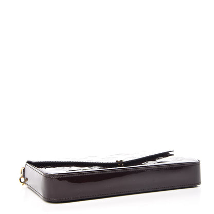 Louis Vuitton Vernis Pochette Felicie Chain Wallet Amarante 4 of 13