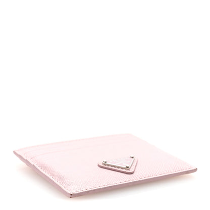 Prada Saffiano Triangle Card Case Alabastro 4 of 10
