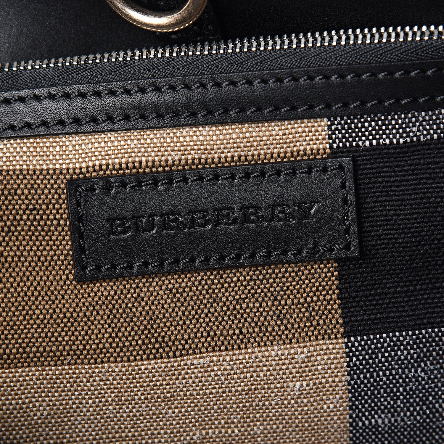Burberry Canvas Mega Check Medium Maidstone Black 5 of 10