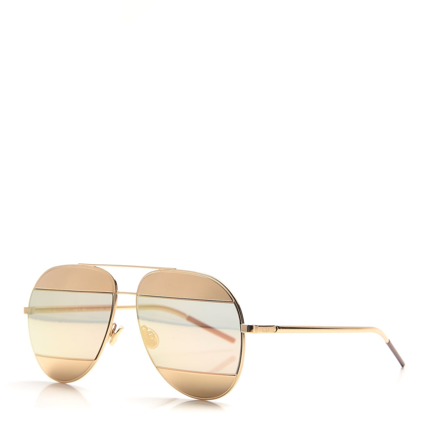 Split 1 Aviator Sunglasses Gold