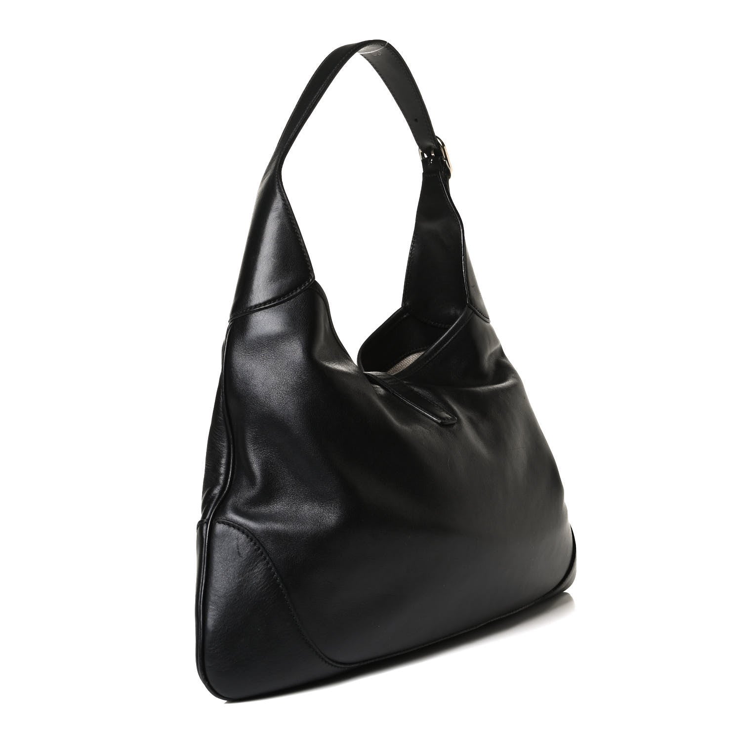 Gucci Calfskin Medium Jackie O Bouvier Hobo Black 3 of 12