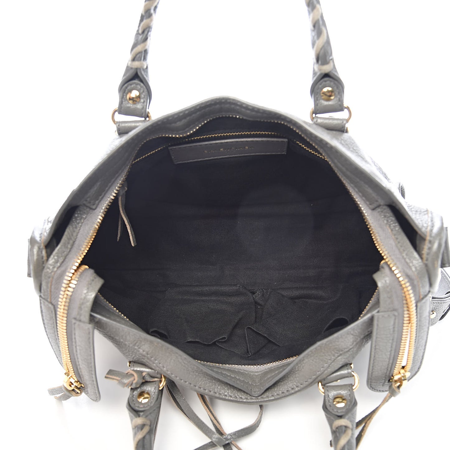 Chevre Gold Metallic Edge Hardware S City Gris Acier