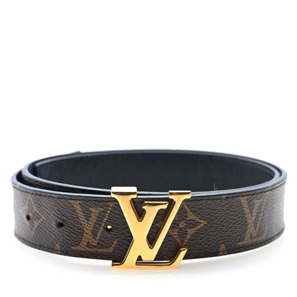 Louis Vuitton Calfskin Monogram 30mm LV Initiales Reversible Belt 75 30 Black 1 of 6