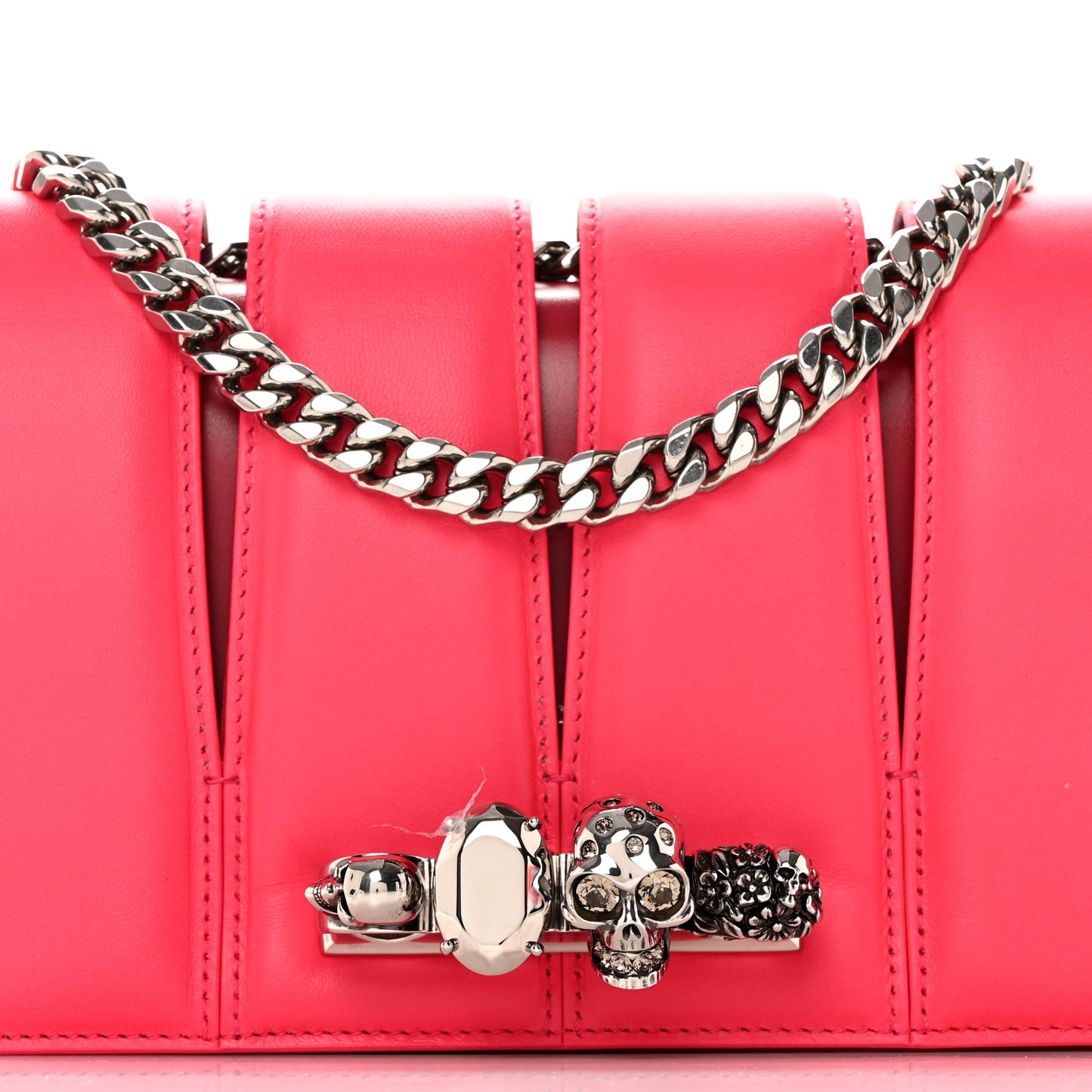 Calfskin Small Slash Bag Fuscia Lipstick