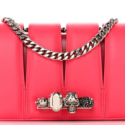 Alexander McQueen Calfskin Small Slash Bag Fuscia Lipstick 7 of 13