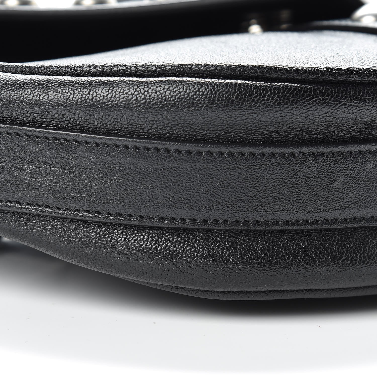 Saint Laurent Calfskin Y Studs Crossbody Bag Black 9 of 15