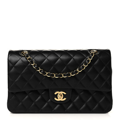 Chanel Lambskin Quilted Medium Double Flap Black 1 of 7