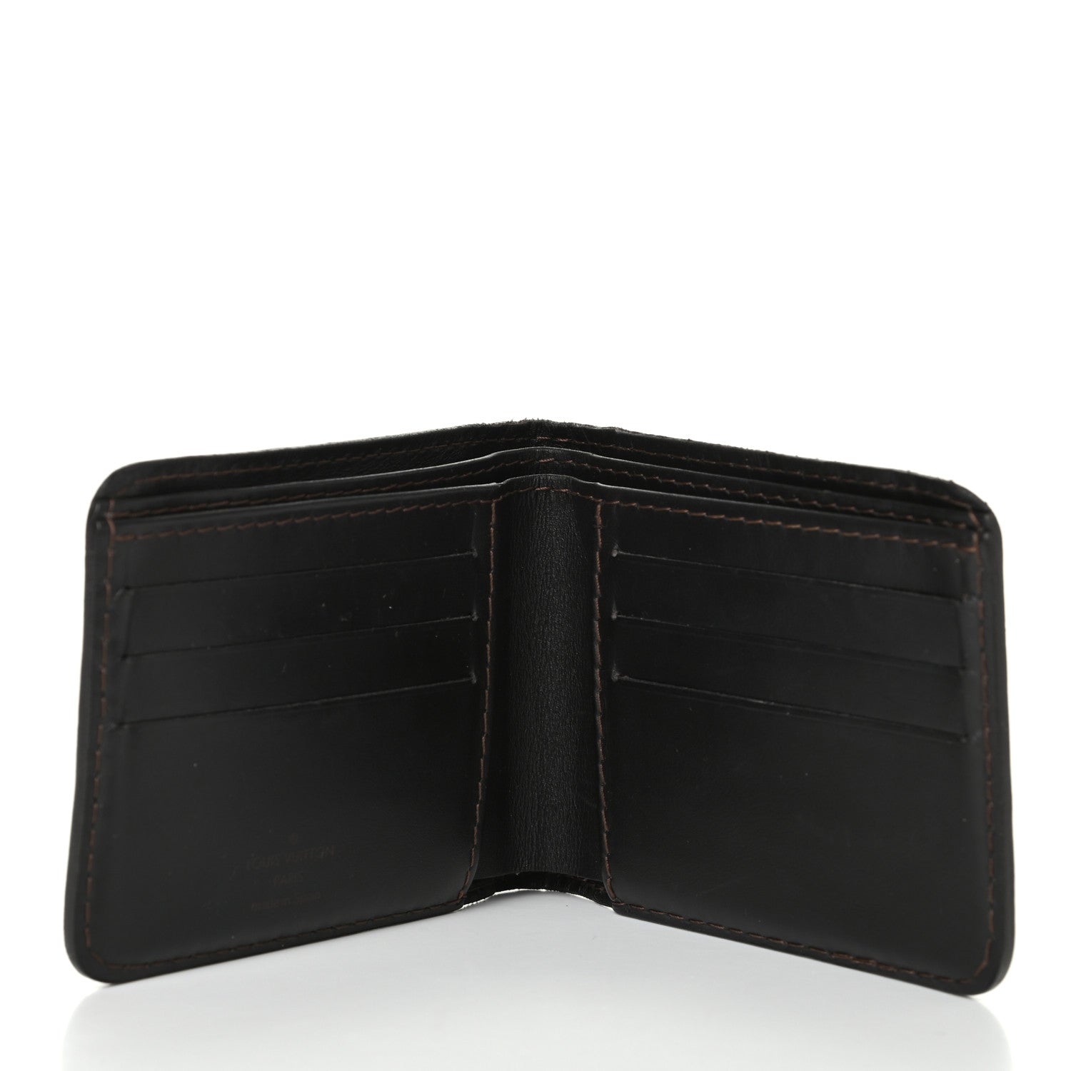 Louis Vuitton Utah 6 Cards Bill Holder Wallet Coffee 9 of 13