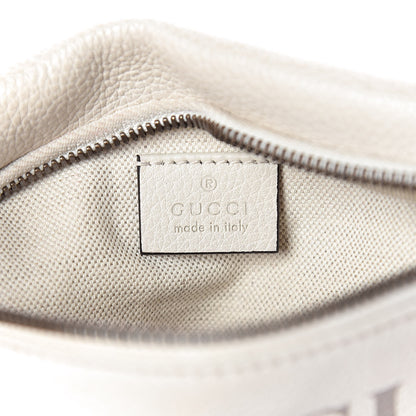 Gucci Grained Calfskin Small Logo Belt Bag White 6 of 10