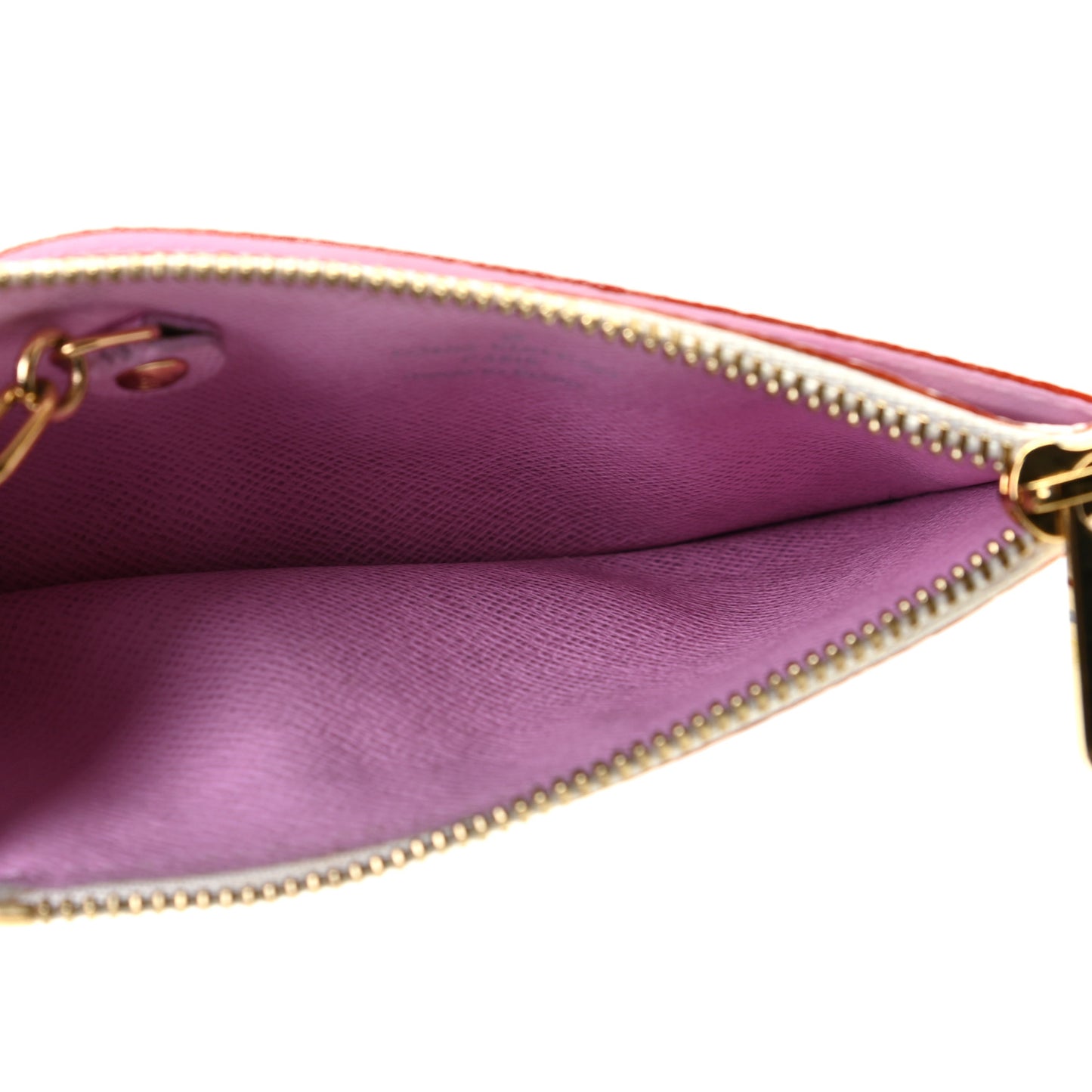 Monogram Multicolor Key Pouch White Litchi