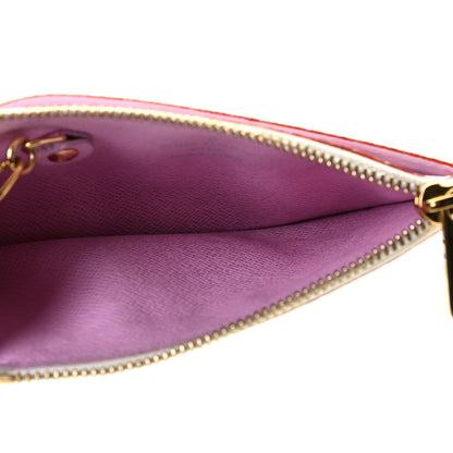Louis Vuitton Monogram Multicolor Key Pouch White Litchi 5 of 8