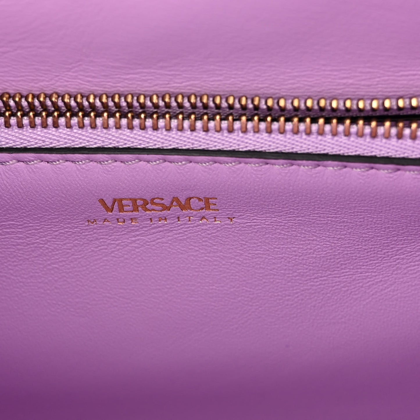 Grained Calfskin La Medusa Top Handle Bag Black Lilac